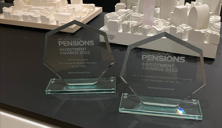 Professional Pensions Investments Awards 2022 : Gestionnaire de la dette immobilière commerciale au Royaume-Uni et en Europe de l'année...