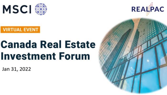 MSCI x REALPAC: Canada Real Estate Investment Forum