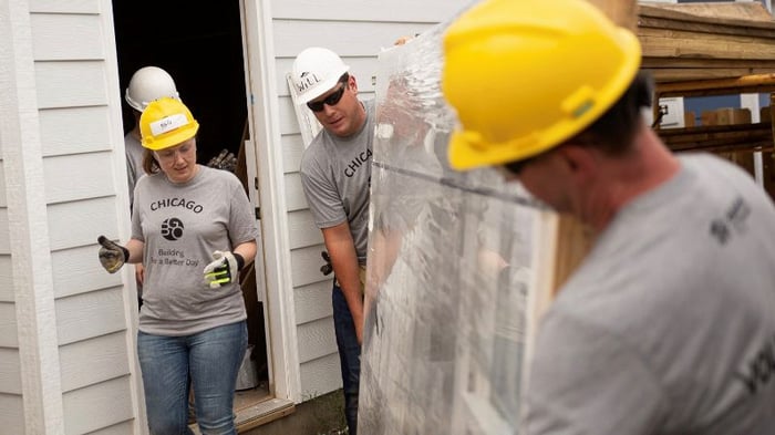 REjournals: Chicago office of BentallGreenOak volunteers for Habitat for Humanity in West Pullman