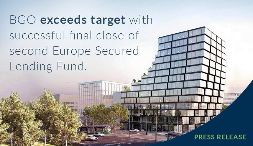 BentallGreenOak annonce qu’elle a dépassé son objectif avec la clôture finale réussie de son deuxième fonds de prêt garanti en Europe
