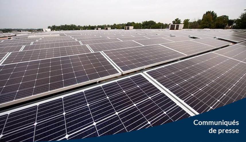 BentallGreenOak et Summit Ridge Energy annoncent un plan de développement d’un nouveau projet d’énergie solaire sur toit de 2,7 MW au Maryland