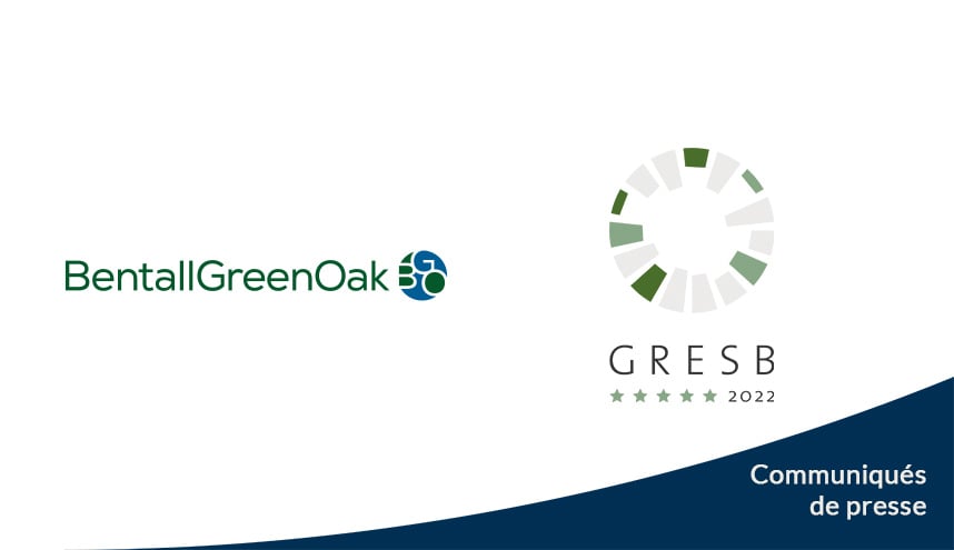 BentallGreenOak poursuit son rôle de chef de file de l’industrie dans l’évaluation immobilière du GRESB 2022 pour la 12e année consécutive