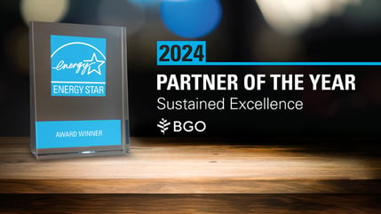 BGO poursuit sa série de victoires consécutives en remportant le prix du partenaire ENERGY STAR® de l’année pour la 14e année consécutive.