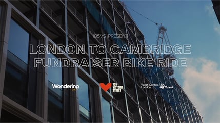 105, rue Victoria présente la randonnée cycliste caritative de Londres à Cambridge