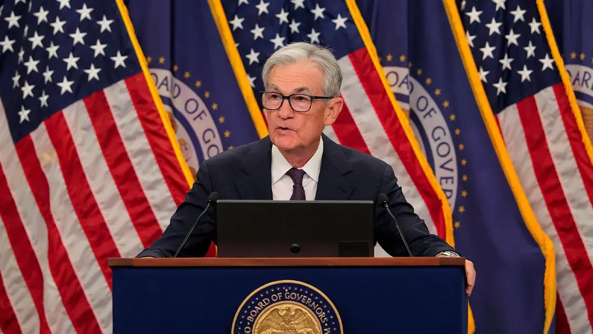 Federal Reserve Chair Jerome Powell speaks during a news conference following a two-day meeting of the Federal Open Market Committee at the Federal Reserve on Wednesday in Washington, D.C. (Chip Somodevilla/Getty Images)